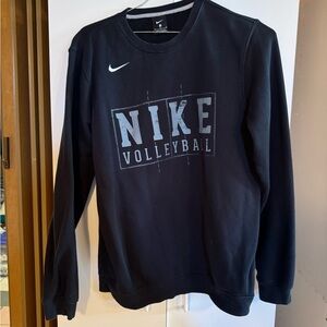 Nike Black Crewneck Sweater with NIKE VOLLEYBALL Graphic
